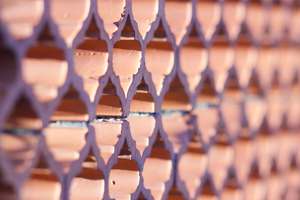 Curved-patterned Roster Wall Fence